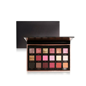 Wholesale Halal eye shadow custom empty magnetic cosmetics matte glitter make up pigmented private label eyeshadow palette