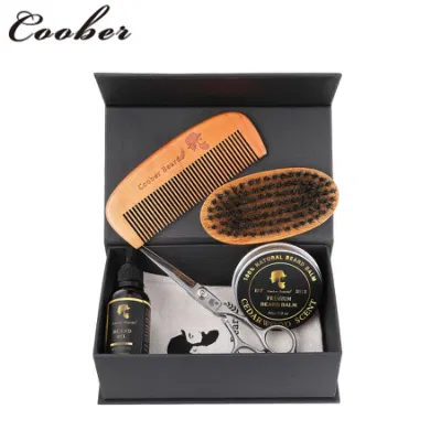 Wholesale Men′s Grooming Beard Brush and Comb Set