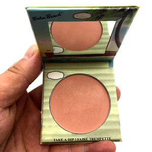 wholesale Single blush cardboard long lasting natural color Compact Peach Color Powder Face Blushes  cosmetic blusher in stock