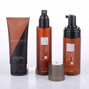 wholesale skin care brown water pet lotion plastic bottle for cosmetic