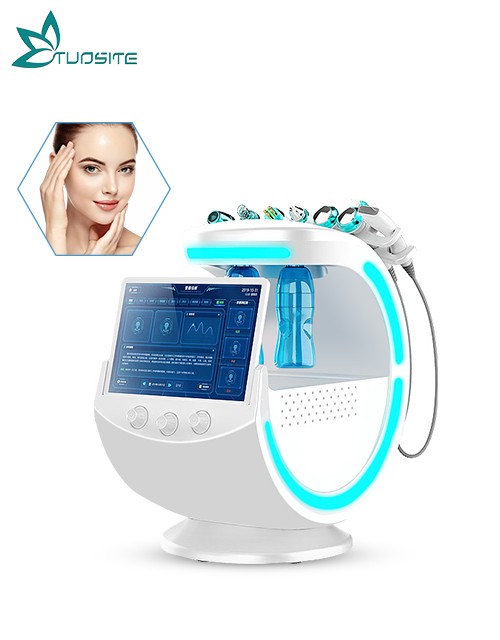 Portable Aqua Peel Oxygen facial Machine with Skin Analyzer for Deep Cleaning Skin tightening