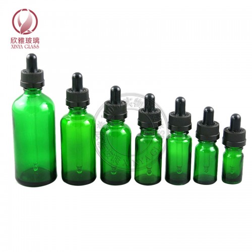 amber dropper bottles essential oil serum glass container skincare packaging cosmetic bottles