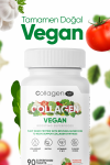Collagen Life Vegan Collagen Support with Biotin, Hyaluronic Acid and Plant-Based Protein Powder 90 Tablets