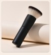 Custom Private Label Flat Top Foundation Brush Premium Matte Black Synthetic Hair Liquid Cream Powder Makeup Brush Wholesale