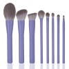 Private Label 8 Piece Professional Purple Handle Makeup Brushes Set Super Soft Vegan Beauty Tool Set for Face & Eyes