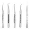 False Eyelashes Applicator Tool Stainless Steel Eyelash Extension Tweezers Remover Clip Eyelash Tweezers