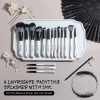 16pcs Artistic Chinese Ink Splash Makeup Brush Set Elegant Landscape Painting Handle Cosmetic Brushes for Private Label OEM