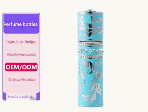 Custom Portable High-end Luxury Zinc Alloy Enamel Diamond Encrusted Spray Perfume Bottle