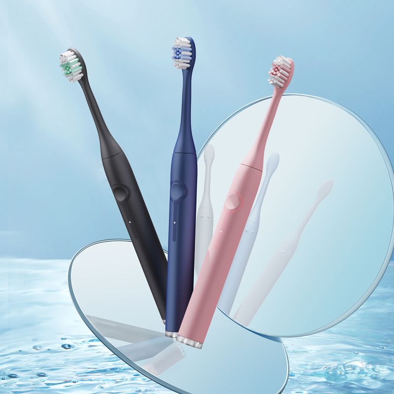 Customized Cheap Smart High Frequency Waterproof USB Rechargeable Mouth Cleaner Electric Slim Sonic Toothbrush