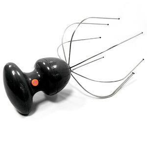 2 in 1 spider automatic timer portable stainless steel electric vibration head hair scalp massager with magnetic bead