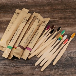 2021 custom private logo label 100% pure natural organic biodegradable ecological bamboo toothbrush