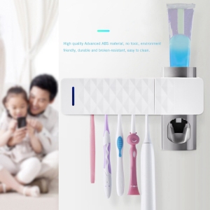 3 in 1 UV Light Ultraviolet Toothbrush Sterilizer Toothbrush Holder Automatic Toothpaste Squeezers Dispenser Oral Care Dropship