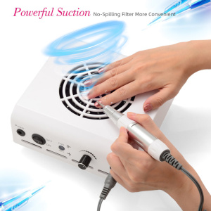 80W 2-in-1 35000RPM Nail Drill Machine & Collector Vacuum Cleaner Nail Dust  Equipment Manicure Pedicure Nail Tools