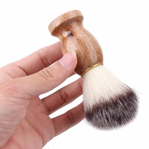  Hot Sale Daily Personal Use Quick Drying Natural Wood Handle Nylon Men Shaving Brush