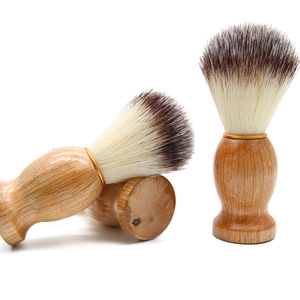  Hot Sale Daily Personal Use Quick Drying Natural Wood Handle Nylon Men Shaving Brush