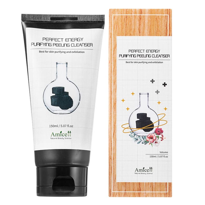 Amicell Skin Care Perfect Energy Charcoal  Purifying  Peeling Cleanser Facial Wash Cosmetic