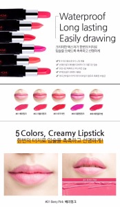 AOMI Creamy Lip Stick 3.5g /0.12oz Korean long lasting lip stick premium makeup lipstick made in Korea