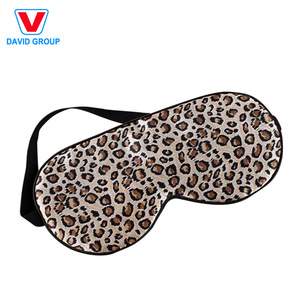 Black Color Disposable Polyester Printing Sleep Eye Mask