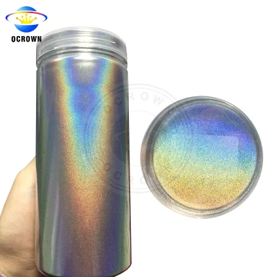 Chrome Mirror Mica Powder Laser Silver Holographic Pigment for Car Paint