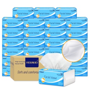 Custom Extract facial  tissue paper packing plastic bags comfortable soft facial tissue paper