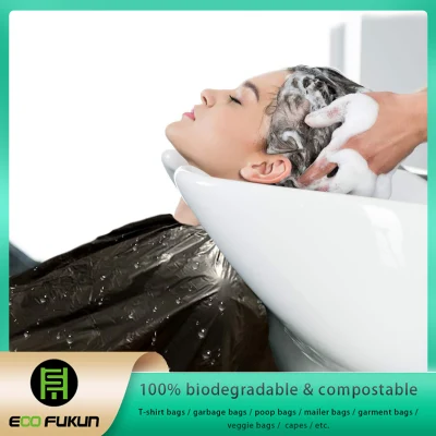 Disposable Hairdressing Cape, Biodegradable Barber Cape/Gown