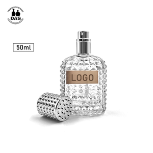 Empty Atomizer Bottle 50ml Refillable Clear Glass Luxury Spray Perfume Bottle