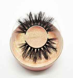 Eyelash vendor wholesale high quality siberian mink fur false eyelashes 3d mink lashes 25mm eyelashes