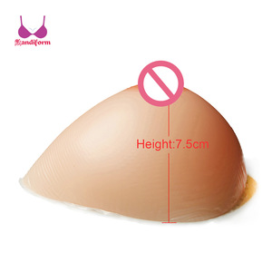 Fashion stick on artificial soft one piece real self adhesive silicone breast forms