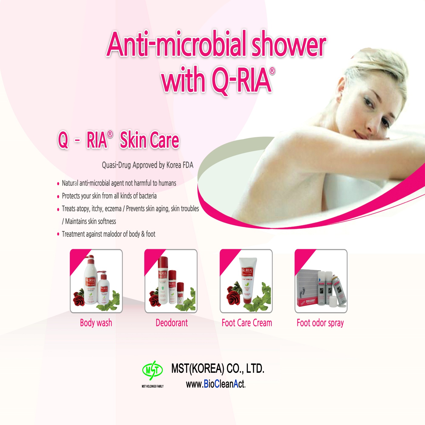 Foot spray (remove foot odor and anti-microbial spray)