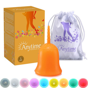 Free Sample CE FDA Certificate 100% Hygiene Feminine Menstruation Lady Medical Silicone Menstrual Cup