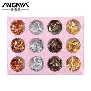 Gold and silver  Nail Foil Sticker for girls gold silver and copper leaf for nail art  4 colors