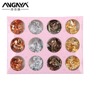 Gold and silver  Nail Foil Sticker for girls gold silver and copper leaf for nail art  4 colors