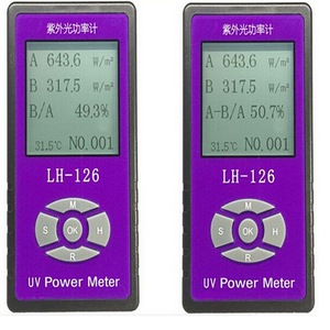 High Precision UV Power Meter Detector LH126 Handheld Digital UV Light Radiation Strength UV blocking Rate Meter Power Meter