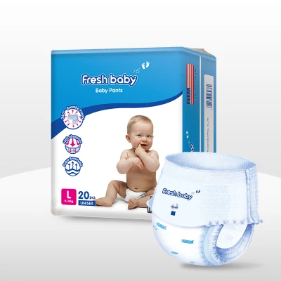 High Quality Big Elastic Waistband Disposable Baby Diaper Pull up Pants Diaper