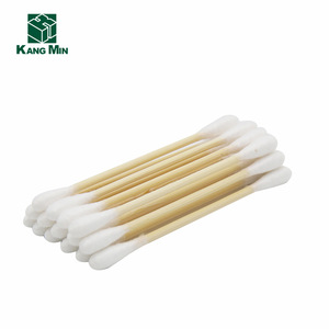 Hot Sell 200pcs double head bamboo stick  cotton buds daily use swab
