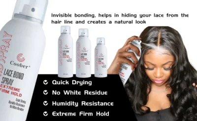 Lace Glue Bonding Spray Quick Drying Extreme Hold Formula