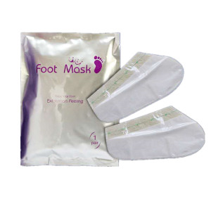 Low price direct foot exfoliation mask soft feet remove callus hard foot massage mask