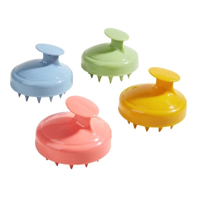 Massage Brush Head Cleaning Silicone Shampoo Brush Massage Comb