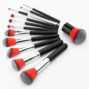 New Design 12 PCS Soft Nylon Hair Makeup Tool Kit Make up Brush Set With PU Bag