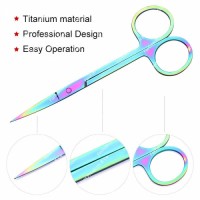 New Professional Silver Steel Straight Manicure Cuticle Scissors