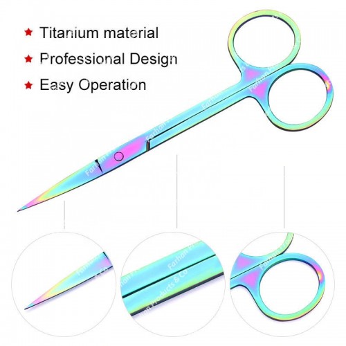 New Professional Silver Steel Straight Manicure Cuticle Scissors