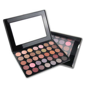 No Brand New Matte Glitter Eyeshadow Makeup custom logo 35 colors eyeshadow pan palette with high quality