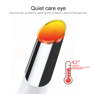 OEM logo heat thermal electric massage dark circles remover sonic vibration eye massager