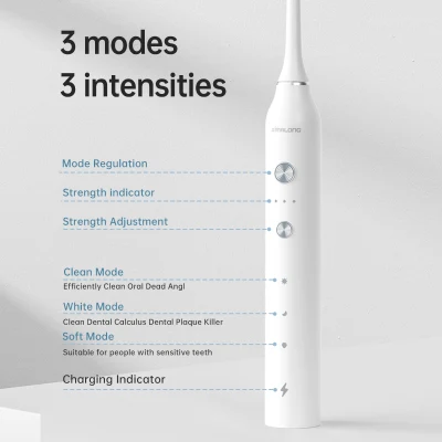 Oral Care Automatic Rechargeable Sonic Whitening Electric Toothbrush with Travel Case