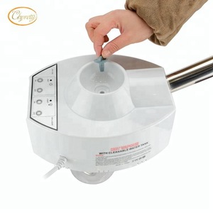 Portable electric beauty salon facial steamer machine with magnifying lamp
