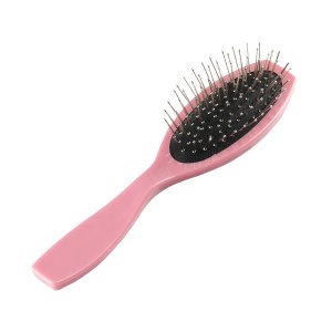 Professional custom logo salon plastic steel needle wig Hair Brush