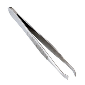 Professional Stainless Steel Hollow Style Eyebrow Tweezers Slant Tip Sharping