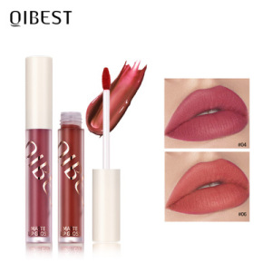 QIBEST 13 color Creamy lipstick cream lip glaze lasting moisturizing liquid lipstick lip gloss