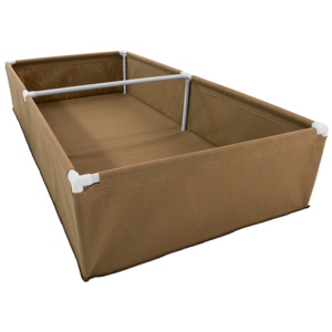 Tan Color Fabric Raised Garden Bed Outdoor