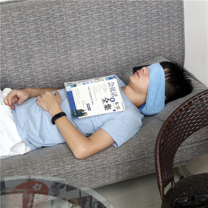 Travel cervical pillow portable travel integrated multi-function 2 in 1 neck eyemask pillow